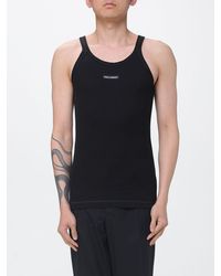 Dolce & Gabbana - Dolce &Amp Gabbana Cotton Tank Top With Logo - Lyst