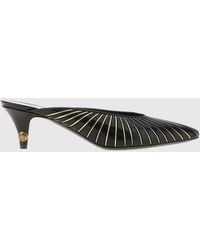 Versace - Gianni Nappa Mules With Mid Stiletto Heel And Medusa Logo - Lyst