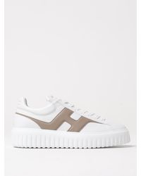 Hogan - H-Stripe Leather Sneakers - Lyst