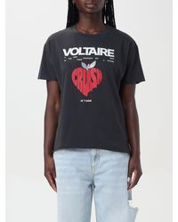 Zadig & Voltaire - T-shirt in cotone con logo - Lyst