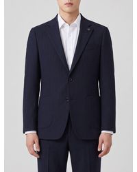 Lardini - Single-Breasted Wool Blend Blazer - Lyst