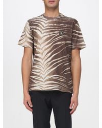 Just Cavalli - Zebra Print Cotton T-Shirt - Lyst