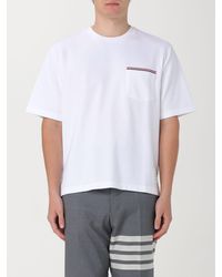Thom Browne - T-shirt con tasca a toppa - Lyst