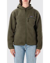 Patagonia - Retro Hooded Short Fleece Jacket With Zip Closure - Lyst