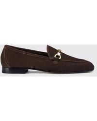 Doucal's - Suede Loafers With Bit - Lyst