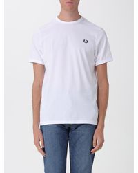 Fred Perry - T-Shirt Basic Con Mini Logo - Lyst