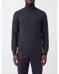 Kangra - Extrafine Merino Wool Turtleneck Sweater With Ribbed Trims - Lyst
