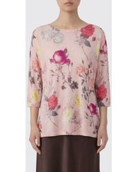 In bed with You - Floral Linen And Viscose Sweater - Lyst