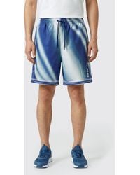 CASABLANCA - Abstract Print Silk Twill Jogging Shorts - Lyst