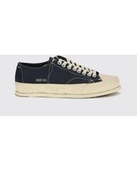 Premiata - Vince Calf Leather Low-Top Sneakers With Rubber Toe - Lyst
