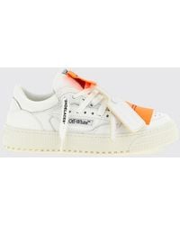Off-White c/o Virgil Abloh - 3.0 Court Leather And Cotton Sneakers - Lyst