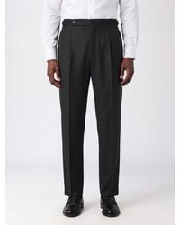 BOSS - Slim Fit Virgin Wool Tailored Trousers With Pleats And Mid-Rise - Lyst