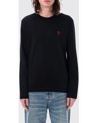 Ami Paris - Cotton T-Shirt With Mini Logo - Lyst