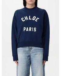 Chloé - Chlo&Eacute Crewneck Sweatshirt With Logo - Lyst