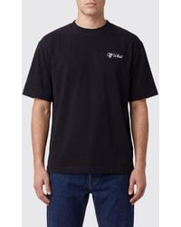 Off-White c/o Virgil Abloh - Crew-Neck Cotton T-Shirt With Contrasting Logo - Lyst
