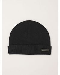 Emporio Armani - Pure Cashmere Ribbed-Knit Beanie Hat - Lyst