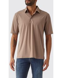 Herno - Short-Sleeved Cotton Polo Shirt With Classic Collar And Three-Button Placket - Lyst