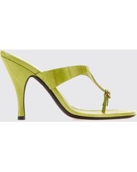 Herbert Levine - Kiss And Tell Leather Thong Mules With A High Stiletto Heel - Lyst