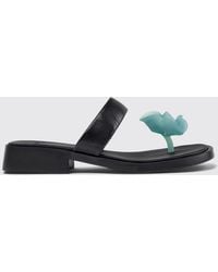 Camper - Dana Leather And Silicone Sandals - Lyst