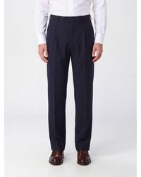 Giorgio Armani - Straight-Leg Virgin Wool Tailored Trousers With Pleats - Lyst