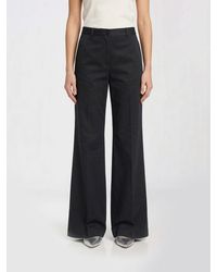 Aspesi - Stretch Cotton Flared Trousers - Lyst