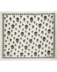McQueen - Skull Jacquard Modal Scarf - Lyst
