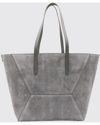 Brunello Cucinelli - Bc Duo Suede Tote Bag With Monili Embellishment - Lyst