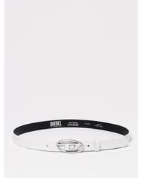 DIESEL - B-1Dr Leather Belt With Enamelled Buckle - Lyst