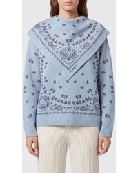 Alanui - Crewneck Virgin Wool Jumper With All-Over Bandana Pattern - Lyst