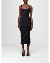 Dolce & Gabbana - Dolce &Amp Gabbana Stretch Jersey Bustier Midi Dress - Lyst