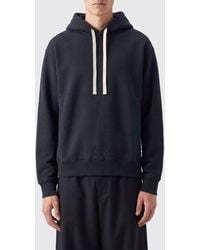 Jil Sander - Relaxed Fit Cotton Hoodie With Dropped Shoulders - Lyst