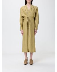 Tela - Linen Blend Midi Dress - Lyst