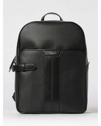 Serapian - Rucksack Aus Leder Und Harzbeschichtetem Canvas - Lyst
