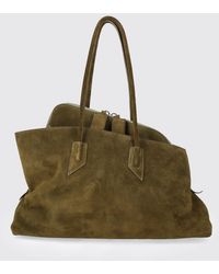 The Attico - La Passeggiata Medium Suede Bag - Lyst