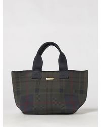 Barbour - Layla Tartan Print Handbag With Detachable Shoulder Strap - Lyst