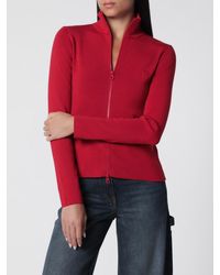 Courreges - Courr&Egrave	Ges Slim Fit Merino Wool Zip-Up Turtleneck Jumper - Lyst