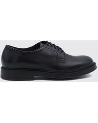 Doucal's - Smooth Calfskin Leather Derby Shoes With A Round Toe - Lyst