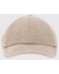Max Mara - Tonal Embroidered-Logo Cashmere Baseball Cap With Rigid Visor - Lyst