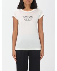 Tom Ford - T-shirt in seta - Lyst