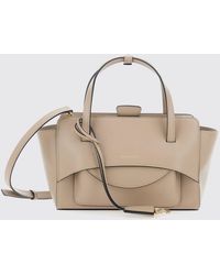 Helen Kaminski - Flap Smooth Calfskin Handbag With Double Handle - Lyst