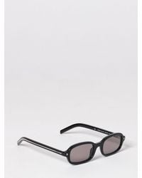 Prada - Acetate Sunglasses With Dark Lenses And Contrast Logo - Lyst