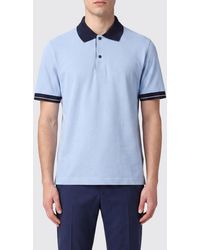 Ferragamo - Short-Sleeved Cotton Polo Shirt With French Collar - Lyst