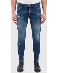 DSquared² - Stretch Cotton Skinny Fit Jeans - Lyst