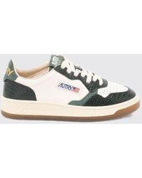 Autry - Medalist Low Super Vintage Leather And Suede Sneakers With Worn Effect - Lyst