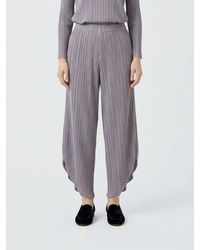 Giorgio Armani - Pleated Jersey Cropped Trousers - Lyst