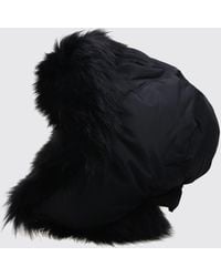 Yves Salomon - Faux Fur Snow Beanie Hat With Adjustable Strap - Lyst