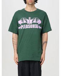 Pleasures - T-shirt in cotone con stampa logo - Lyst