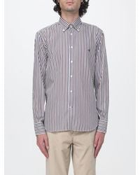 Brooksfield - Gestreiftes Baumwoll-Slim-Fit-Hemd Mit Button-Down-Kragen - Lyst