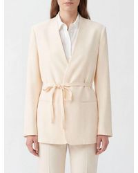 Grifoni - Robe-Style Blazer With V-Neck And Tie-Fastening Waist Closure - Lyst