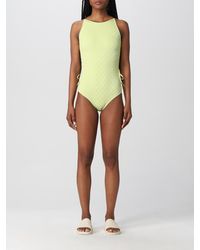 Bottega Veneta - Intrecciato Nylon One-Piece Swimsuit - Lyst